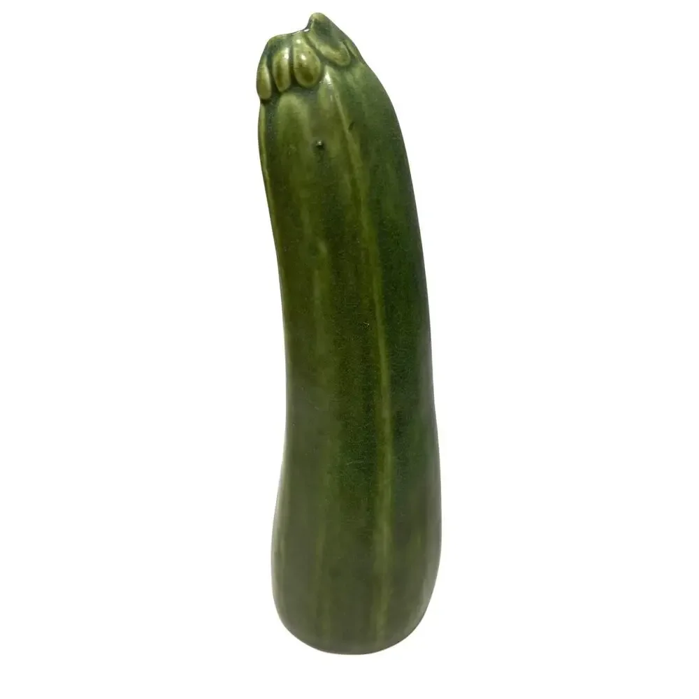 Vtg Patricia Garrett Zucchini Courgette Squash Pottery Vase 9
